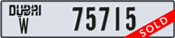 dubai - code - W - number -75715