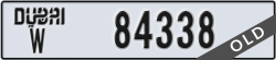 dubai - code - W - number -84338