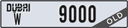 dubai - code - W - number -9000