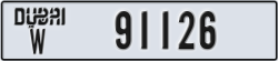 dubai - code - W - number -91126