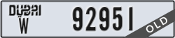 dubai - code - W - number -92951