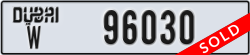 dubai - code - W - number -96030