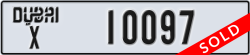 dubai - code - X - number -10097