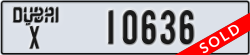 dubai - code - X - number -10636