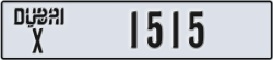 dubai - code - X - number -1515