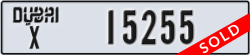 dubai - code - X - number -15255