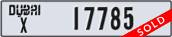 dubai - code - X - number -17706