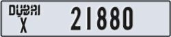 dubai - code - X - number -21880