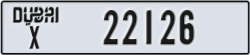 dubai - code - X - number -22126
