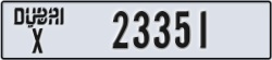 dubai - code - X - number -23351