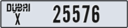 dubai - code - X - number -25576