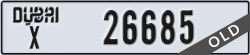 dubai - code - X - number -26606