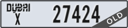 dubai - code - X - number -27424