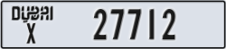 dubai - code - X - number -27712