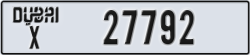 dubai - code - X - number -27713