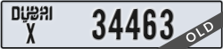 dubai - code - X - number -34463