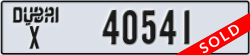 dubai - code - X - number -40541