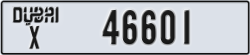 dubai - code - X - number -46601