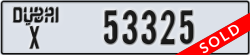dubai - code - X - number -53325