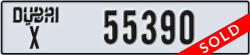 dubai - code - X - number -55390