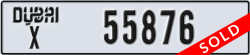dubai - code - X - number -55876