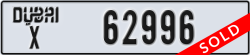 dubai - code - X - number -62996