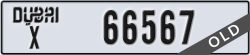 dubai - code - X - number -66567