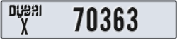 dubai - code - X - number -70363