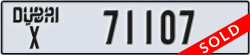 dubai - code - X - number -71107