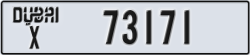 dubai - code - X - number -73171