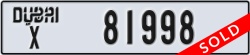 dubai - code - X - number -81919