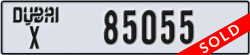 dubai - code - X - number -85055
