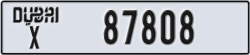 dubai - code - X - number -87808