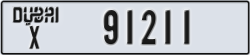 dubai - code - X - number -91132