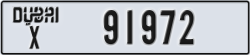 dubai - code - X - number -91893