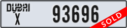 dubai - code - X - number -93696