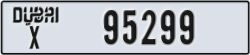 dubai - code - X - number -95299