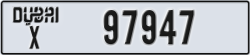 dubai - code - X - number -97947
