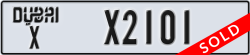 dubai - code - X - number -X2101