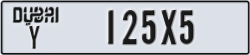 dubai - code - Y - number -125X5