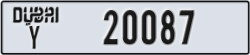 dubai - code - Y - number -20087