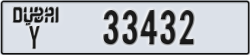 dubai - code - Y - number -33432