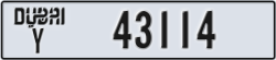 dubai - code - Y - number -43035