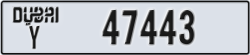 dubai - code - Y - number -47443
