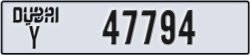 dubai - code - Y - number -47794