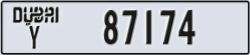 dubai - code - Y - number -87095