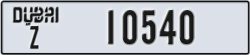 dubai - code - Z - number -10540
