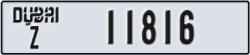 dubai - code - Z - number -11816
