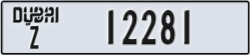 dubai - code - Z - number -12281