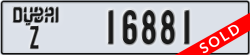 dubai - code - Z - number -16881